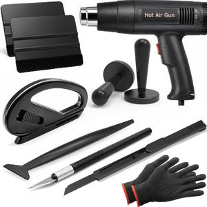 Spanno Heat for Vinyl Wrap, Car Wrapping Kit Include Heat, Squeegees, Vinyl Cutter, Magnet Holder