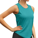 Womens Workout Tank Tops Lightweight Sleeveless Shirts for Women Loose Fit Tops for Athletic Running Tennis Yoga M