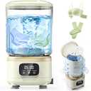 2L Mini Washing Machine, Portable Underwear Washer with 3 Modes (5-Min Wash, 5-Min Rinse, 3-Min Spin), Leakproof & Detachable Design, Drain Hose, Deep Cleaning for Underwear, Socks & Baby Items