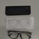 livho High Tech Blue Light Glasses - Advanced Blue Light Blocking Computer Glasses - Screen Fatigue & UV Protection (*B10 Light Black+clear Grey)