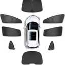 Sunshade All Windows Windshield Reflective Covers Sunproof UV Rays and Privacy Protection - Full Set 8 Pieces Compatible with Tesla Model 3 Highland
