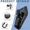 New Slide-in Fishing Rod Hip Holsters, Hands-Free Rod Holder for Fly & Bank Fishing, Quick Draw Waist Belt Inserte Pole Gear, Durable Adjustable Portable Fish Pole Holster (Black)