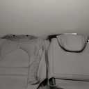 FREESOO Gray Car Seat Cover Full Set - Faux Nappa Leather Seat Covers for Cars, Luxury Breathable Waterproof Front Seats Cushion Protectors with Lumbar Support, Universal Fit for Sedans SUVs Pickups