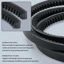 1/2 x 51'' Pump Drive Belt 603907 607400 for Hustler Raptor, Raptor Limited, Raptor SD, Raptor SDX Mowers, Lawn Mower Cogged Drive Belt Replaces OEM 607400 603907