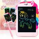 Unicorn Toys LCD Writing Tablet for Girls Kids, Colorful Toddler Toys Drawing Board, Educational Kid Toys Doodle Pad Toys for 3 4 5 6-12 Years Old Girls Boys Birthday Party Christmas Gift, 8.5 Inch (Pink)
