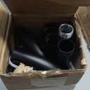 Black Wrap Around Curtain Rods 2Pack:Blackout Heavy duty Adjustable Window Curtain Rod for Bedroom,Industrial Darkening Curved French Metal Single Drapery Rods Easy Install,Matte Black 28-48"