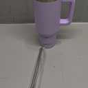 40 oz Tumbler with Handle,Tumbler with Straw,Double Wall Insulated Cup Stainless Steel Travel Mug(Cold for 34 Hours),Water Bottle for Iced Tea,Coffee,Cold Beverages(Purple)