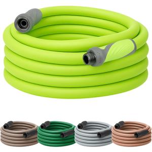 Flexzilla Garden Hose with SwivelGrip, 5/8 in. x 50 ft., Lightweight All-Weather Water Hose, Durable and Flexible, Leak-Free Connections (Chartreuse)