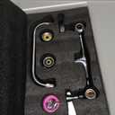 BWE Kitchen Faucet Wall Mount Commercial Sink Faucet Kitchen Utility Laundry 8 Swivel Spout 2 Dual Handle Restaurant Chrome Mixer Tap