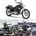 ORAEVY Universal 10mm 8mm Chrome Motorcycle Rear View Side Mirrors Handle Bar End