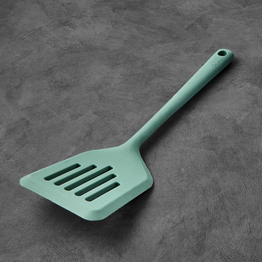 3 x Silicone Slotted Turner, Sage