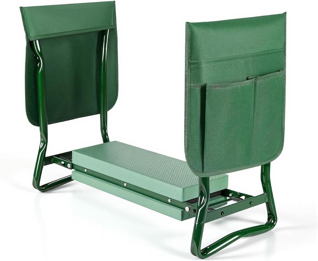 Garden Kneeler and Seat with 2 Tool Pouches for Gardening Work, 1PCS