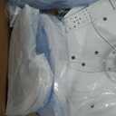 White Flower Modern Ceiling Fans with Lights, Low Profile Ceiling Fan with Remote for Bedroom, 32inch Flush Mount Ceiling Fan with LED Dimmable Light,6-Speeds, Timing CeilingFan Light-8L