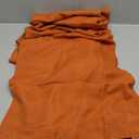 KOUFALL Fall Curtains for Living Room 84 Inches Long,Farmhouse Boho Tab Top Linen Sheer Burnt Orange Curtains 2 Panels for Bedroom Autumn Decor