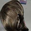 Rosa Star Short Wig Ombre Brown Mixed Blonde Hair Wigs Natural Curly with Bangs Synthetic Hair Fibers Heat Resistant Full Wig for Women