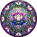 Jigfoxy Wooden Puzzle for Adults, Mandala Lotus Jigsaw Puzzles for Adult, Unique Animal Shape Wood Cut Puzzles, Christmas Thanksgiving Gifts for Friends Family (L-13.4 * 13.4in-300pcs)