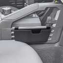 EDBETOS Tacoma Center Console Organizer Compatible with 2024 2025 Toyota Tacoma Hanging Tray Passenger Side Storage Box Interior Accessories, Upgrade Your Interior with Smart Storage, ABS Black