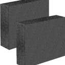 2pcs Polyethylene Foam Black 12 x 10 x 2.4 Inch Cuttable Polyethylene Foam Sheet Thick Padding Inserts for Packing Cases Gun Storage Packing and Crafts