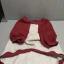 FUAMEY Dog Sweatshirt Fleece Lined for Extra Large Dogs,Dog Pullover Sweater Soft Dogs Warm Sweaters Puppy Stretchy Clothes Winter American Style Raglan Sleeve Crewneck Pullover Red XXL