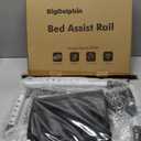 Bed Rails for Elderly Adults - ASTM Approved Adjustable Bed Cane with Non-Slip Ergonomic Handle & Storage Pocket, Bed Railings for Seniors Hold up to 350 LBS, Tool-Free