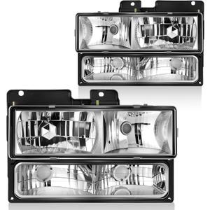 AUTOSAVER88 Headlight Assembly Compatible with 1994-1998 Chevy GMC C/K