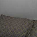 WhatsBedding Memory Foam Body Pillow for Adults, Long Pillow for Sleeping, Full Body Pillow for Bed - 20x54 inch, Black Quilted (Black-golden Piped Edge)