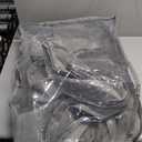 Onlyeasy Underbed Storage Bags Organizer, 4 Pack Large Capacity Under Bed Storage Containers with Reinforced Handles, Foldable Fabric Storage Bins with Clear Window, Herringbone Grey, 7MXRUBBP4 (Set of 4 Basic Soft Side Wall - Herringbone Grey)