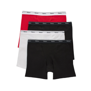 Hanes Originals Women's Mid-Thigh Boxer Brief Underwear, Breathable Cotton, Size 6