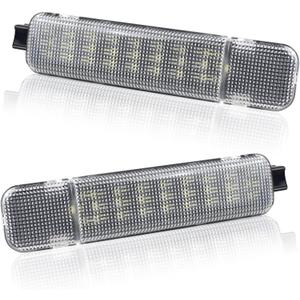 NDRUSH Interior Light LED Door Panel Courtesy Light Warning Light Lamp Assembly Compatible with Silverado/Sierra C/K 1500 2500 3500 Pickup Suburban Tahoe Avalanche Yukon Cadillac Escalade (white)