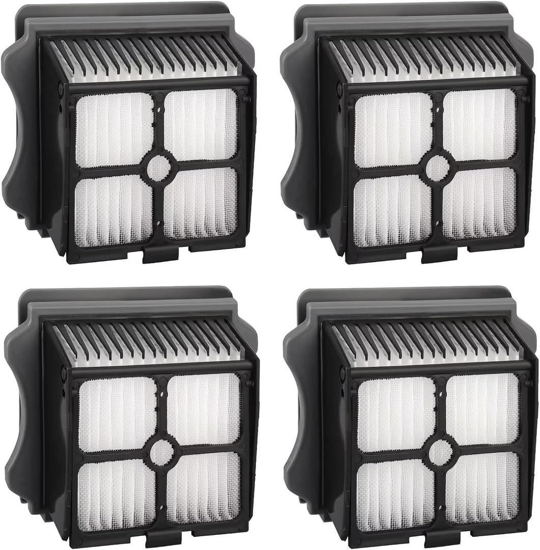 4 Pack Replacement Vacuum Filters Compatible with Tineco iFloor 3, Floor ONE S3, Floor ONE S5, Floor ONE S5 Pro Cordless Wet Dry Vacuum Cleaner