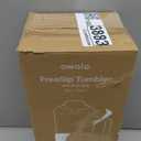 Owala FreeSip Tumbler Insulated Stainless Steel Water Bottle with Built-in Straw and Side Handle, For Travel, Work, School, and Sports, 40oz, BPA Free, Leak Proof, Angel Food Cake