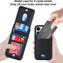 Case for iPhone 12 & iPhone 12 Pro Case Wallet magsaf Compatible 2 in 1 Detachable Magnetic with Card Holder Back Cards Slot Pu Leather Shockproof Stand Phone case for Women Men-Black