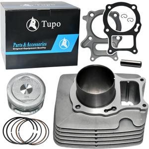 Tupo TRX250-68.5 Cylinder Kit Compatible with Honda Recon 250 Sportrax 250 TRX250 2002-2024, Top End Rebuild Kit