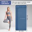 Extra Wide Yoga Mat 72" x 32", 6mm Non Slip TPE Exercise Mat with Carrying Strap, Large Workout Mat for Yoga, Pilates, Stretching, HIIT & Home Gym