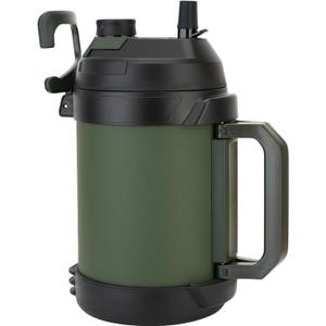 Hydraful Gallon Jug, 128oz Large Insulated Stainless Steel Sports Water Jug, Large Triple Wall Vacuum Insulation Water Bottle-Keeps Cold up to 48 Hrs-Sweat Proof,for Gym, Hiking & Camping (Army Green)
