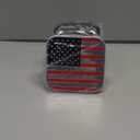 UYYE 2 Inch Rubber Trailer Hitch Cover, American Flag Rubber Hitch Tube Cover Plug Cap, Car Exterior Accessories Fits for Most Vehicles Hitch Receivers, Hitch Cover Tube Plug Cap (Silver-Red)