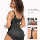 FeelinGirl Women's Faja Body Shaper Postpartum Fajas Colombianas Shapewear Tummy Control Body Shaper Butt Lift Bodysuit (Medium, Black)