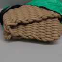 DEXI Jute Door Mat for Front Entryway, 24x35 Braided Woven Doormat Outside Entrance, Dirt Trapper Natural Fiber Entry Mats for Patio, Brown