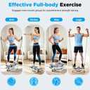DERACY Upgraded 3D Rocking Stepper, Low-Impact Steppers for Exercise at Home, Stepper Side to Side with 2 Detachable Resistance Bands & Non-Slip Mat