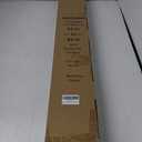 AlinaArt 2 Pack Decorative Window Curtain Rod with Brackets- Hollow Design 3/4'' Inch Pole, 48 to 84 Inch Adjustable Side Curtain Rod, Matte Black