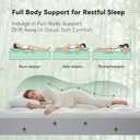Anluoer Queen Mattress Topper Memory Foam, Rayon Derived from Bamboo Pillow Top Mattress Topper for Back Pain Relief, Cooling Soft Mattress Pad with 8-21" Deep Pocket, 60x80 Inches, White