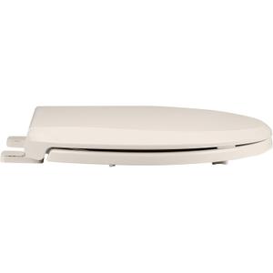 Toilet Seat Round Toilet Seat Cover Almond Color Soft Close PP Toilet Seat for Bathroom, Easy Installation and Comfortable Fit