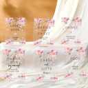 6 Pcs Pink Floral Baby in Bloom Baby Shower Table Decorations Take One Sign Thank You Pastel Acrylic Sign Centerpieces with Stand 5 x 7" Spring Birthday Party Decorations for Guests Gifts