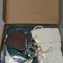 KaKaPops Christmas Stockings, 18 Inches Christmas Stocking with Name Tags Cable Knitted Stocking Decorations for Holiday Party Decor (2pcs Burgundy + 2pcs Green + 2pcs Ivory)