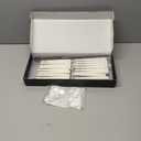 Floating Candles with Wand, Flameless Candles with Flickering Flame, Battery Powered Magic Candles with Wand, Flameless Magic Hanging Taper Candles for Halloween & Birthday Theme Party, Ivory