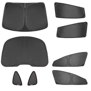 Vehicle Sun Shade - Custom-Fit Auto Window Shades Set, Front & Rear Windshield Sunshade