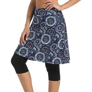 K898 Women Skirts with Leggings,Skirts with Capri Leggings Size L