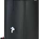 100 Gallon Rain Barrel Water Tank - Portable Collapsible Rain Water Collection Barrel - Large Water Storage Tank - Stable Water Barrels Rain Catcher with Spigot Overflow Kit, Black