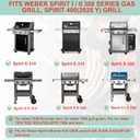 7641 Grill Warming Rack for Weber Spirit I/II 300 Series Gas Grills, for Weber Spirit I/II E-310 E-320 E/S-315 EP/SP-320 with Front Control Knobs Grill Parts for Weber Genesis Silver Gold B/C