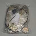 LABEAUT Gray Cosplay Wig for Undersea Witch with Shell Necklace, Women Women Daily Wig for Cosplay Synthetic Hair for Halloween Costume Crazy Party Hair + Cap